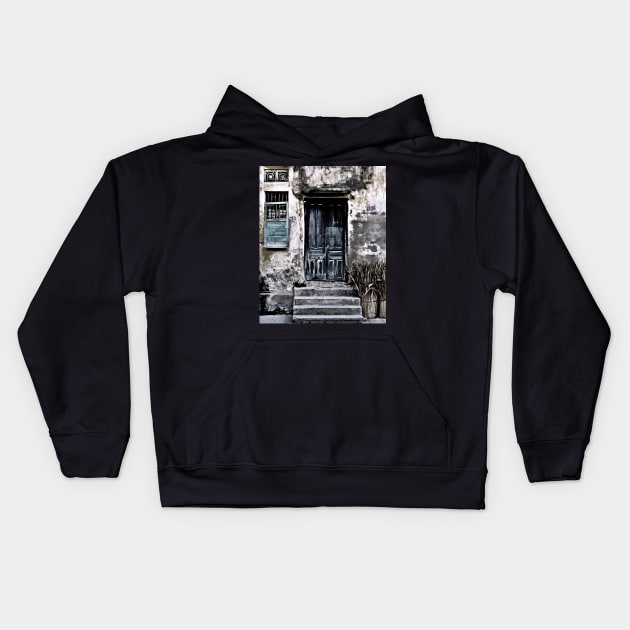 Vietnamese Facade Kids Hoodie by SILVA_CAPITANA